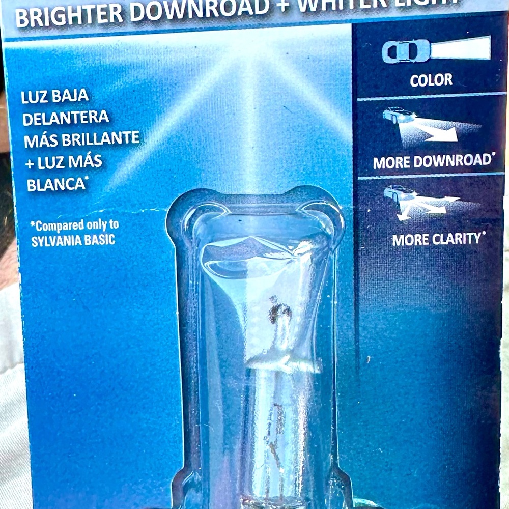Silverstar H7 headlight lamp replacement bulb by SYLVANIA 12.8V,55W